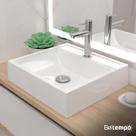 Cuba Pia de Apoio Sobrepor Quadrada 40x37 Branca Banheiro Lavabo Beltempo BT2003