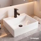 Cuba Pia de Apoio Sobrepor Quadrada 40x37 Branca Banheiro Lavabo Beltempo BT2003 Cuba Pia de Apoio Sobrepor Quadrada 40x37 Branca Banheiro Lavabo Beltempo BT2003