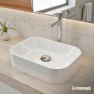 Cuba Pia De Apoio Sobrepor Retangular 36x27 Para Banheiro Lavabo Beltempo BT2040