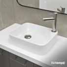 Cuba Pia de Apoio Sobrepor Retangular 36x28 Branca Banheiro Lavabo Beltempo BT2020 Cuba Pia de Apoio Sobrepor Retangular 36x28 Branca Banheiro Lavabo Beltempo BT2020