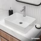 Cuba Pia de Apoio Sobrepor Retangular 42x31 Branca Banheiro Lavabo Beltempo BT2318 Cuba Pia de Apoio Sobrepor Retangular 42x31 Branca Banheiro Lavabo Beltempo BT2318