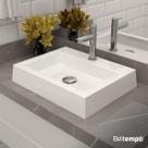 Cuba Pia de Apoio Sobrepor Retangular 47x37 Banheiro Lavabo Beltempo BT2727 Cuba Pia de Apoio Sobrepor Retangular 47x37 Banheiro Lavabo Beltempo BT2727