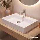 Cuba Pia de Apoio Sobrepor Retangular 56x38 Banheiro Lavabo Beltempo BT2076 Cuba Pia de Apoio Sobrepor Retangular 56x38 Banheiro Lavabo Beltempo BT2076