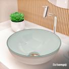 Cuba Pia de Apoio Sobrepor Vidro Redonda 29cm Banheiro Lavabo Beltempo BT4030