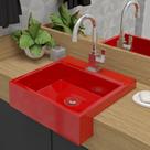 Cuba Pia de Semi Encaixe Quadrada 39x37 Banheiro Lavabo Beltempo BT3113