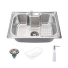 Cuba Pia Gourmet Cozinha em Aço Inox Com Acessórios 60x42cm - KOKAY Cuba Pia Gourmet Cozinha em Aço Inox Com Acessórios 60x42cm - KOKAY