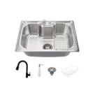 Cuba Pia Gourmet Em Aço Inox 304 e Torneira Clean Preta Cuba Pia Gourmet Em Aço Inox 304 e Torneira Clean Preta