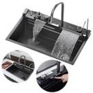 Cuba Pia Gourmet Inox Completa Com Torneira Cascata Para Cozinha e Área Externa