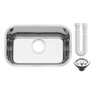 Cuba Pia Inox 47x30x19 304 AS king Válvula e Sifão