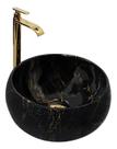 Cuba Pia Louça Cerâmica Apoio Banheiro 39x39cm Black Pearl Cuba Pia Louça Cerâmica Apoio Banheiro 39x39cm Black Pearl