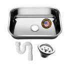 Cuba Pia N 1 Gold 304 Cozinha Inox 47X30X17 + Válvula e Sifão