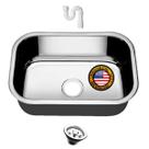 Cuba Pia N 1 Gold 304 Cozinha Inox 47X30X17 + Vávula e Sifão