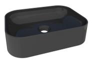 Cuba Pia Para Banheiro Lavabo Preto Sobrepor Luna Cozimax