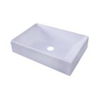 Cuba Pia Para Banheiro Lavabo Retangular Torino Branco