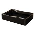 Cuba Pia para Banheiro Retangular Dalla Preta Cuba Pia para Banheiro Retangular Dalla Preta