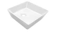 Cuba Quadrada De Apoio Branca Line Bancada p/Lavabo Banheiro