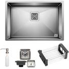 Cuba Quadrada Inox 304 Cozinha Pia Embutir Sobrepor Gourmet 65x45 Premium Com Acessórios Cuba Quadrada Inox 304 Cozinha Pia Embutir Sobrepor Gourmet 65x45 Premium Com Acessórios