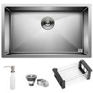 Cuba Quadrada Inox 304 Cozinha Pia Embutir Sobrepor Gourmet 70x40 Premium com Acessórios - EC245 Cuba Quadrada Inox 304 Cozinha Pia Embutir Sobrepor Gourmet 70x40 Premium com Acessórios - EC245