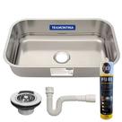 Cuba Retangular Tramontina 56x34x14,5 Com Acessórios E Adesivo Silicone PU 40