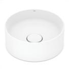 Cuba roca apoio terra redonda 30cm sem mesa t1 branco