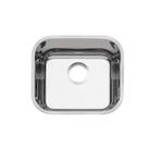 Cuba Simples de Embutir Quadrada Lavínia 40X34cm com Válvula Inox Acetinado - Tramontina Cuba Simples de Embutir Quadrada Lavínia 40X34cm com Válvula Inox Acetinado - Tramontina