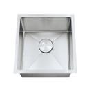 Cuba simples std4040 inox escovado com acessorios escorredor , valvula e tampa decorativa 457