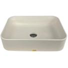 Cuba Sobrepor Banheiro Apoio Lavabo Concreto Acetinado Pia Grande Lavabo