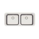 Cuba Tramontina Dora Duo 2C 40 BL 89x39 em Aço Inox com Acabamento Escovado Cuba Tramontina Dora Duo 2C 40 BL 89x39 em Aço Inox com Acabamento Escovado