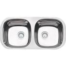 Cuba Tramontina Isis 2C 34 BL Perfecta em Aço Inox Polido 72x34 cm com Válvula 3 1/2" 94061407