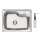Cuba Tramontina Morgana Compact 48 Fx Aço Inox Acetinado 55x42 Cm Com Dosador De Sabão