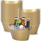 Cubeta Ovalada de Plástico para Almacenamiento Norme 4.5L, Cubo de Hielo Dorado - 24 Unidades Cubeta Ovalada de Plástico para Almacenamiento Norme 4.5L, Cubo de Hielo Dorado - 24 Unidades