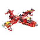 Cubic Avião Bombeiros Brigada Incêndio Compatível Outros Blocos de Montar 572 Peças Multikids 25 Formas no Total