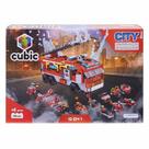 Cubic bombeiro brigada de incendio 12 em 1 558pcs