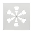 Cubierta Ajustable para Difusor de Aire en Techo de Oficina Obida 63x63 cm