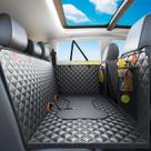 Cubierta de asiento trasero para perro Sixheels con fondo duro impermeable