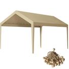 Cubierta de Repuesto para Cochera Rutile 3 x 6 m Beige Resistente Cubierta de Repuesto para Cochera Rutile 3 x 6 m Beige Resistente