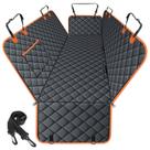 Cubierta Impermeable NECKORY para Asiento Trasero de Perro - Negro/Naranja