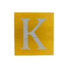 Cubo Amarelo Letra Azul Bebê Festa Chá de Bebê Decoração 8x8x8 Cm Mdf Madeira