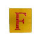 Cubo Amarelo Letra Vermelha Festa Chá de Bebê Decoração 8x8x8 Cm Mdf Madeira
