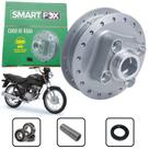 Cubo da roda completo freio tambor traseiro smartfox honda cg titan fan 125 2000-2008