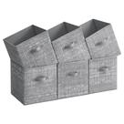 Cubo de Armazenamento SONGMICS Cattail Cinza - Tecido Não Tecido 33x33cm