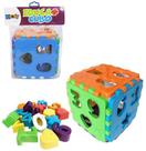 Cubo de encaixe didatico educa mais colors na solapa - KENDY