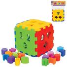Cubo de encaixe didático para bebê de plástico de brinquedo menino ou menina dado quadrado bebe encaixar