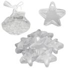 Cubo de gelo ecologico estrela com 10 pecas 3,5x3,5cm na rede