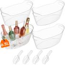 Cubo de Hielo Lifewit Grande 6.5L para Fiestas con Cuchara 4 Piezas