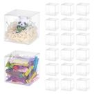 Cubo de plástico transparente Favor Box BENECREAT 60 unidades de 6 x 6 x 6 cm