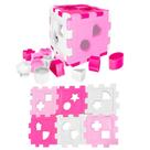 Cubo Didático de Montar e Encaixar Peças Rosa Crianças Bebês - Toy Master Cubo Didático de Montar e Encaixar Peças Rosa Crianças Bebês - Toy Master