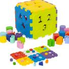 Cubo Didático Pequeno Educativo Pedagógico Encaixe