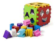 Cubo Educativo Infantil 22 Peças Encaixar Aprender Didático