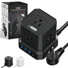 Cubo ergonômico sem gaiola Power Strip com proteção contra sobretensão